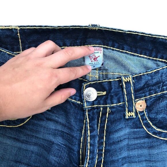 Vintage True Religion Jeans Size 36 BOBBY SUPER T Blue - Picture 6 of 7